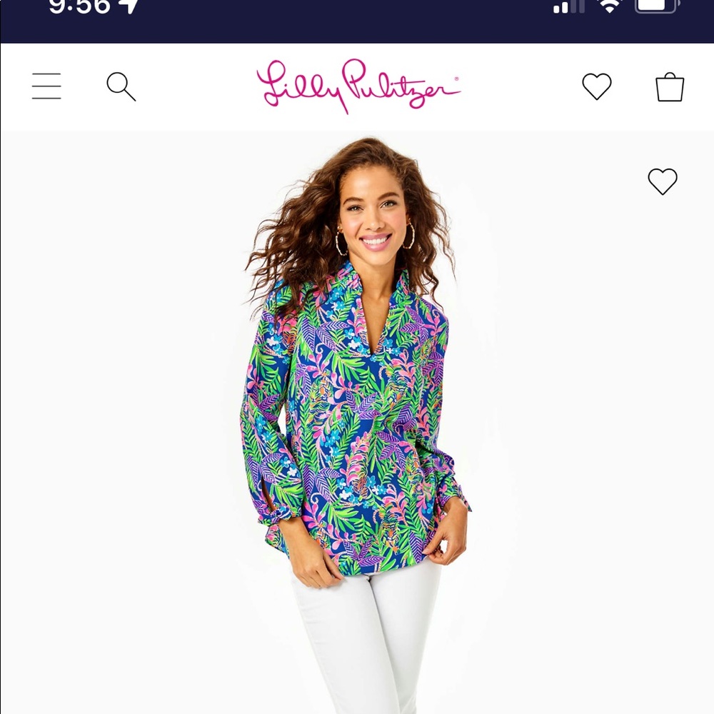 Current season Lily Pulitzer top, size L